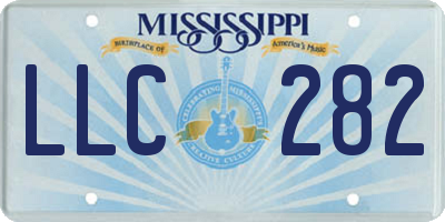 MS license plate LLC282