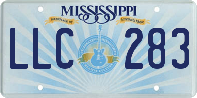 MS license plate LLC283