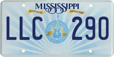 MS license plate LLC290