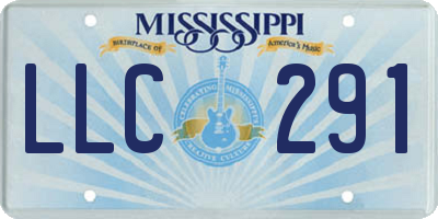 MS license plate LLC291