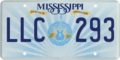MS license plate LLC293