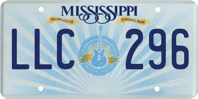 MS license plate LLC296