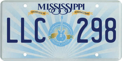 MS license plate LLC298