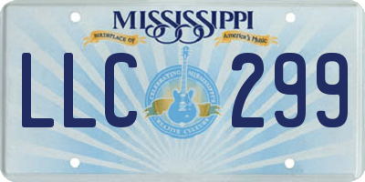 MS license plate LLC299