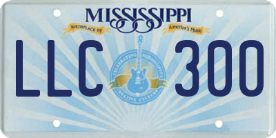 MS license plate LLC300