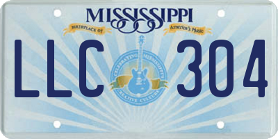 MS license plate LLC304