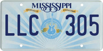 MS license plate LLC305