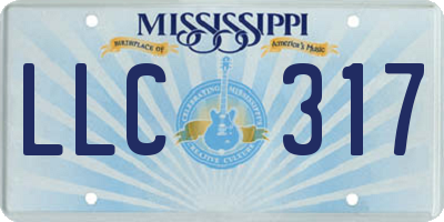 MS license plate LLC317