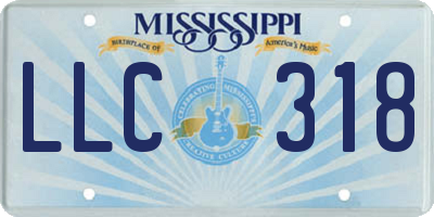 MS license plate LLC318