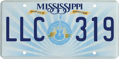 MS license plate LLC319