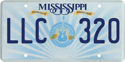 MS license plate LLC320
