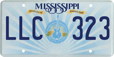 MS license plate LLC323