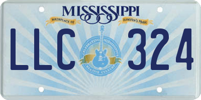 MS license plate LLC324