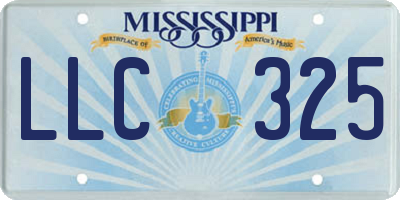 MS license plate LLC325