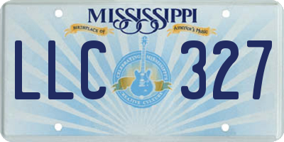 MS license plate LLC327