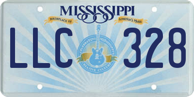 MS license plate LLC328