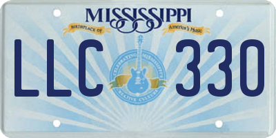 MS license plate LLC330