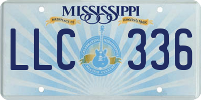 MS license plate LLC336
