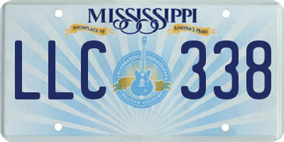 MS license plate LLC338