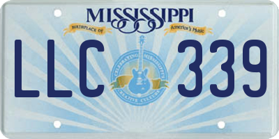 MS license plate LLC339