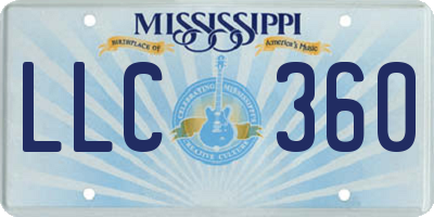 MS license plate LLC360