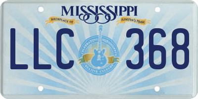 MS license plate LLC368