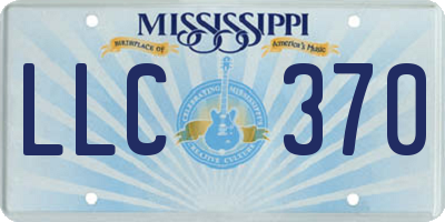 MS license plate LLC370