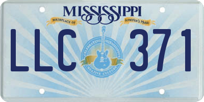 MS license plate LLC371