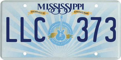 MS license plate LLC373