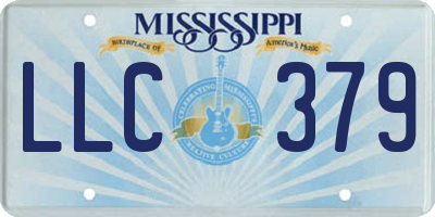 MS license plate LLC379
