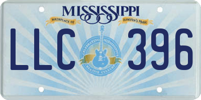 MS license plate LLC396