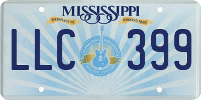 MS license plate LLC399