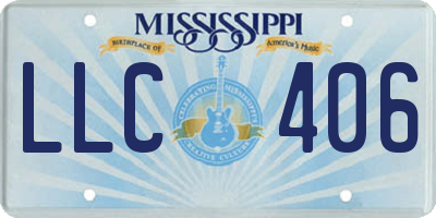 MS license plate LLC406