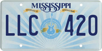 MS license plate LLC420