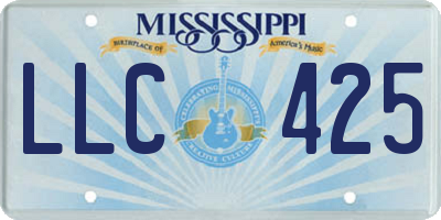 MS license plate LLC425