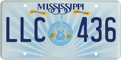 MS license plate LLC436