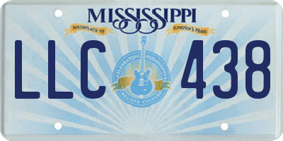 MS license plate LLC438