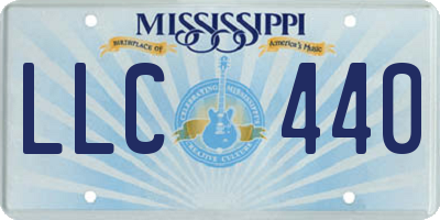 MS license plate LLC440