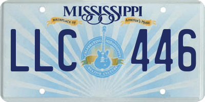 MS license plate LLC446