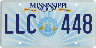 MS license plate LLC448