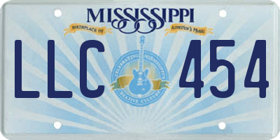 MS license plate LLC454