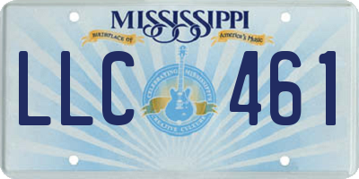 MS license plate LLC461