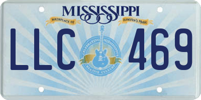 MS license plate LLC469