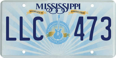 MS license plate LLC473