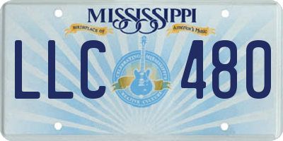 MS license plate LLC480