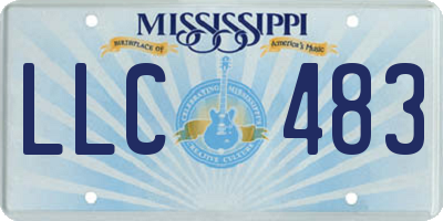 MS license plate LLC483