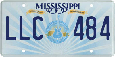 MS license plate LLC484