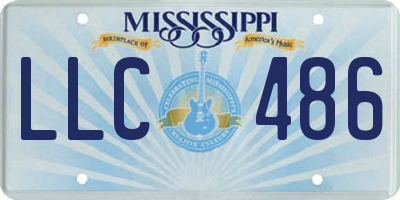 MS license plate LLC486