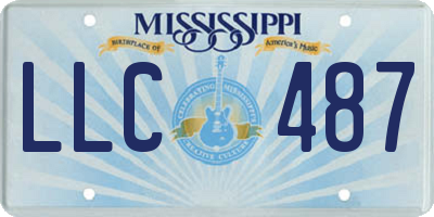 MS license plate LLC487