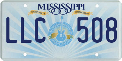 MS license plate LLC508